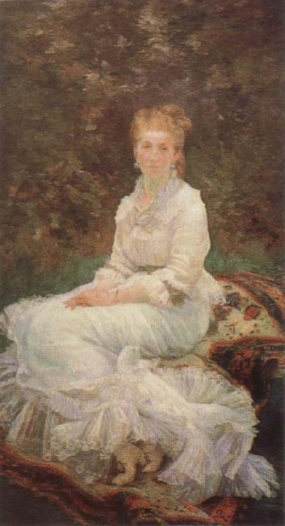 Marie Bracquemond The Lady in White oil painting image